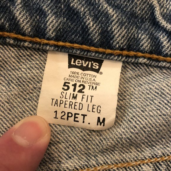 Levi’s 512 Slim Fit Tapered Leg Women’s Jeans Medium 1997 - Picture 7 of 11